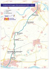 Overzichtskaart-onderhoud-bruggen-Merwedekanaal