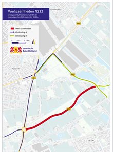 N222 Naaldwijk afgesloten tussen 20 en 30 sept