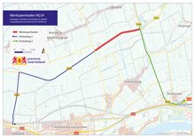 Kaart Werkzaamheden N214 - 14 tot 15 oktober