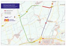 Kaart Werkzaamheden N214 - 5 tot 6 november