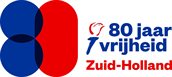 Logo van 80 jaar vrijheid Zuid-Holland